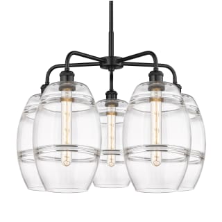 A thumbnail of the Innovations Lighting 516-5CR-15-26 Vaz Chandelier Matte Black / Clear