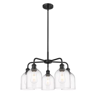 A thumbnail of the Innovations Lighting 516-5CR 15 24 Bella Chandelier Matte Black / Clear