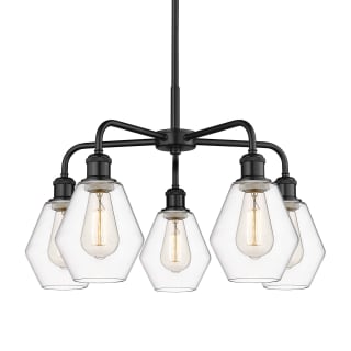 A thumbnail of the Innovations Lighting 516-5CR-16-24 Cindyrella Chandelier Matte Black / Clear