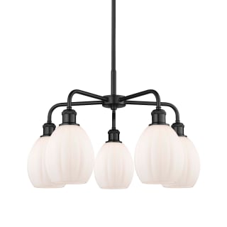 A thumbnail of the Innovations Lighting 516-5CR-16-24 Eaton Chandelier Matte Black / Matte White