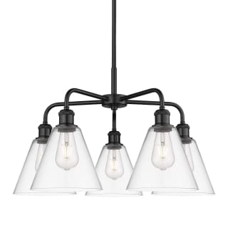 A thumbnail of the Innovations Lighting 516-5CR-16-26 Berkshire Chandelier Matte Black / Clear