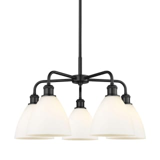 A thumbnail of the Innovations Lighting 516-5CR-16-26 Bristol Glass Chandelier Matte Black / Matte White