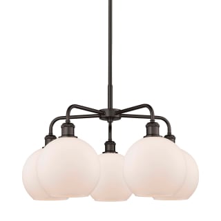 A thumbnail of the Innovations Lighting 516-5CR-16-26 Athens Chandelier Oil Rubbed Bronze / Matte White