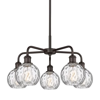 A thumbnail of the Innovations Lighting 516-5CR-15-24 Athens Water Glass Chandelier Oil Rubbed Bronze / Clear Water Glass