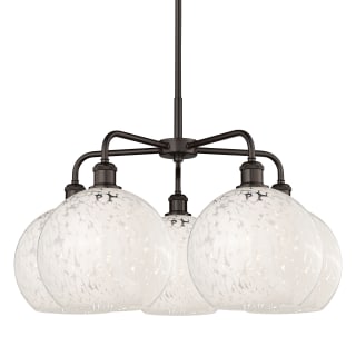 A thumbnail of the Innovations Lighting 516-5C-18-28-White Mouchette-Indoor Chandelier Oil Rubbed Bronze / White Mouchette