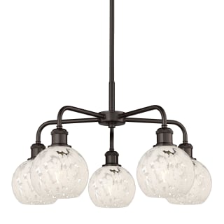 A thumbnail of the Innovations Lighting 516-5C-14-24-White Mouchette-Indoor Chandelier Oil Rubbed Bronze / White Mouchette