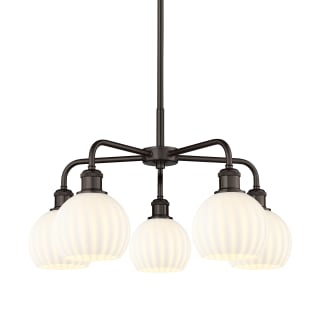 A thumbnail of the Innovations Lighting 516-5C-14-24-White Venetian-Indoor Chandelier Oil Rubbed Bronze / White Venetian