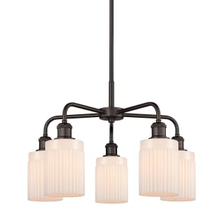 A thumbnail of the Innovations Lighting 516-5CR-15-23 Hadley Chandelier Oil Rubbed Bronze / Matte White