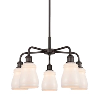 A thumbnail of the Innovations Lighting 516-5CR-15-23 Ellery Chandelier Oil Rubbed Bronze / White