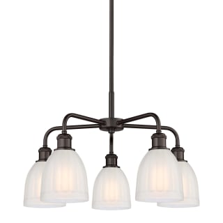 A thumbnail of the Innovations Lighting 516-5CR-15-24 Brookfield Chandelier Oil Rubbed Bronze / White