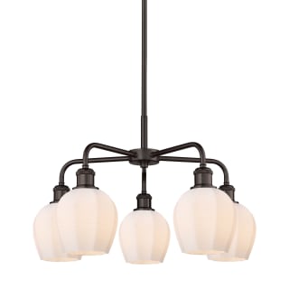 A thumbnail of the Innovations Lighting 516-5CR-15-24 Norfolk Chandelier Oil Rubbed Bronze / Matte White