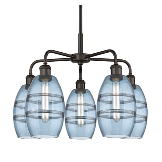 A thumbnail of the Innovations Lighting 516-5CR-14-24 Vaz Chandelier Oil Rubbed Bronze / Blue