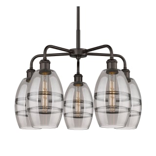 A thumbnail of the Innovations Lighting 516-5CR-14-24 Vaz Chandelier Oil Rubbed Bronze / Smoked