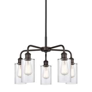 A thumbnail of the Innovations Lighting 516-5CR-15-22 Clymer Chandelier Oil Rubbed Bronze / Clear