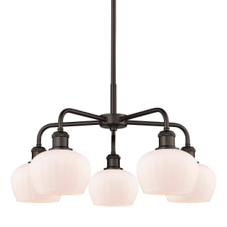 A thumbnail of the Innovations Lighting 516-5CR-14-25 Fenton Chandelier Oil Rubbed Bronze / Matte White