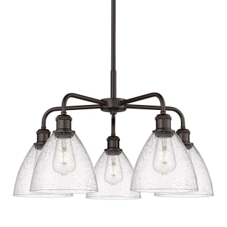 A thumbnail of the Innovations Lighting 516-5CR-16-26 Bristol Glass Chandelier Oil Rubbed Bronze / Seedy