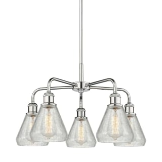 A thumbnail of the Innovations Lighting 516-5CR-15-24 Conesus Chandelier Polished Chrome / Clear Crackle