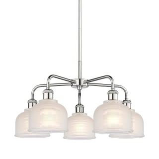 A thumbnail of the Innovations Lighting 516-5CR-15-24 Dayton Chandelier Polished Chrome / White