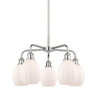 A thumbnail of the Innovations Lighting 516-5CR-16-24 Eaton Chandelier Polished Chrome / Matte White