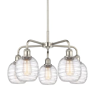 A thumbnail of the Innovations Lighting 516-5CR-15-24 Belfast Chandelier Polished Nickel / Deco Swirl