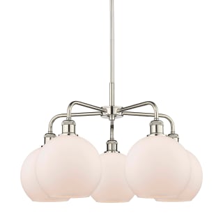 A thumbnail of the Innovations Lighting 516-5CR-16-26 Athens Chandelier Polished Nickel / Matte White