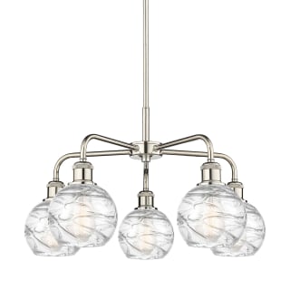 A thumbnail of the Innovations Lighting 516-5CR-15-24 Athens Deco Swirl Chandelier Polished Nickel / Clear Deco Swirl