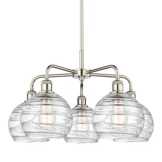 A thumbnail of the Innovations Lighting 516-5CR-16-26 Athens Deco Swirl Chandelier Polished Nickel / Clear Deco Swirl