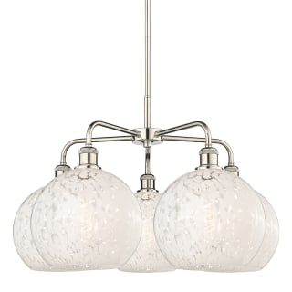 A thumbnail of the Innovations Lighting 516-5C-18-28-White Mouchette-Indoor Chandelier Polished Nickel / White Mouchette