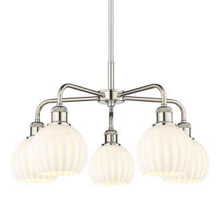 A thumbnail of the Innovations Lighting 516-5C-14-24-White Venetian-Indoor Chandelier Polished Nickel / White Venetian