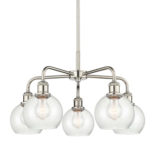 A thumbnail of the Innovations Lighting 516-5CR-15-24 Athens Chandelier Polished Nickel / Seedy