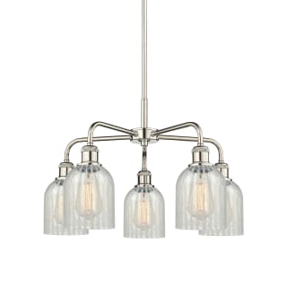 A thumbnail of the Innovations Lighting 516-5CR-15-23 Caledonia Chandelier Polished Nickel / Mouchette