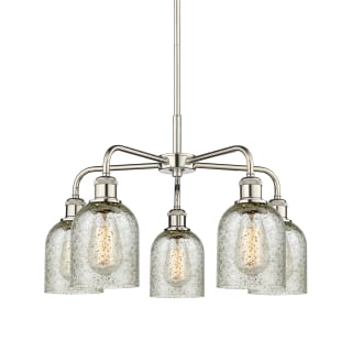 A thumbnail of the Innovations Lighting 516-5CR-15-23 Caledonia Chandelier Polished Nickel / Mica