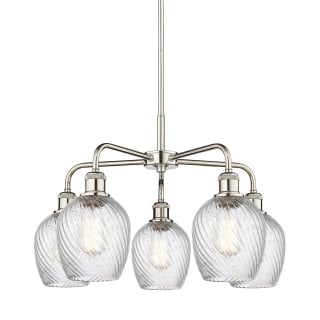 A thumbnail of the Innovations Lighting 516-5CR-15-23 Salina Chandelier Polished Nickel / Clear Spiral Fluted