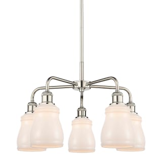 A thumbnail of the Innovations Lighting 516-5CR-15-23 Ellery Chandelier Polished Nickel / White