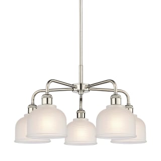 A thumbnail of the Innovations Lighting 516-5CR-15-24 Dayton Chandelier Polished Nickel / White