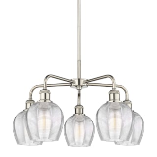 A thumbnail of the Innovations Lighting 516-5CR-15-24 Norfolk Chandelier Polished Nickel / Clear