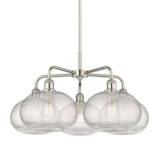 A thumbnail of the Innovations Lighting 516-5CR-15-28 Ithaca Chandelier Polished Nickel / Clear Ithaca