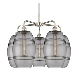 A thumbnail of the Innovations Lighting 516-5CR-15-26 Vaz Chandelier Polished Nickel / Smoked