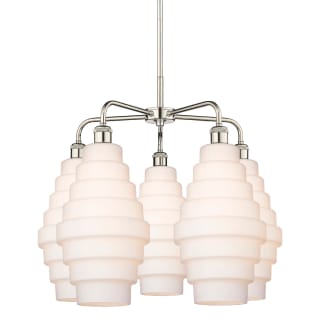 A thumbnail of the Innovations Lighting 516-5CR-23-26 Cascade Chandelier Polished Nickel / White