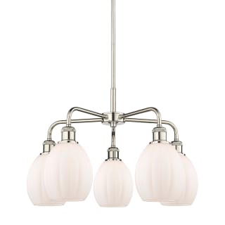 A thumbnail of the Innovations Lighting 516-5CR-16-24 Eaton Chandelier Polished Nickel / Matte White