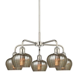 A thumbnail of the Innovations Lighting 516-5CR-14-25 Fenton Chandelier Polished Nickel / Mercury