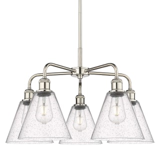 A thumbnail of the Innovations Lighting 516-5CR-16-26 Berkshire Chandelier Polished Nickel / Seedy