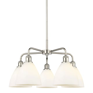 A thumbnail of the Innovations Lighting 516-5CR-16-26 Bristol Glass Chandelier Polished Nickel / Matte White