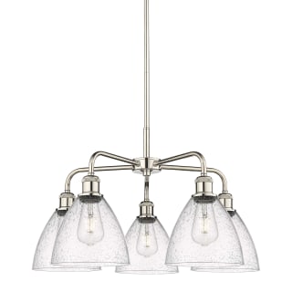 A thumbnail of the Innovations Lighting 516-5CR-16-26 Bristol Glass Chandelier Polished Nickel / Seedy