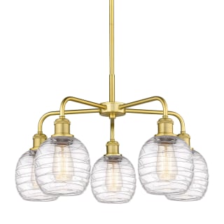 A thumbnail of the Innovations Lighting 516-5CR-15-24 Belfast Chandelier Satin Gold / Deco Swirl