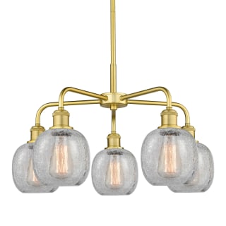 A thumbnail of the Innovations Lighting 516-5CR-15-24 Belfast Chandelier Satin Gold / Clear Crackle