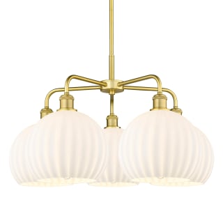 A thumbnail of the Innovations Lighting 516-5C-18-28-White Venetian-Indoor Chandelier Satin Gold / White Venetian