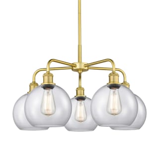 A thumbnail of the Innovations Lighting 516-5CR-16-26 Athens Chandelier Satin Gold / Clear