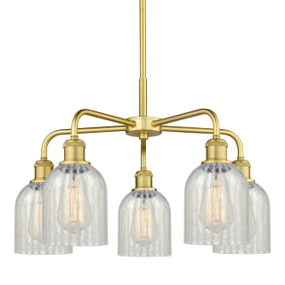 A thumbnail of the Innovations Lighting 516-5CR-15-23 Caledonia Chandelier Satin Gold / Mouchette