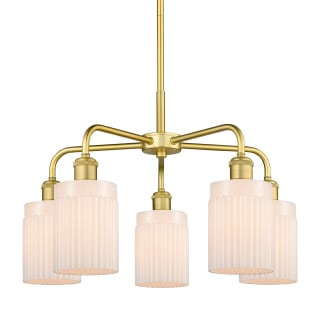 A thumbnail of the Innovations Lighting 516-5CR-15-23 Hadley Chandelier Satin Gold / Matte White